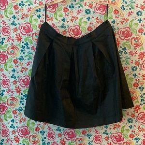 Faux leather a-line mini skirt